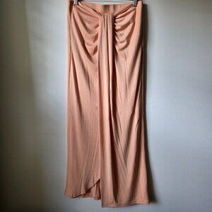 EUC LIKE NEW SIGNIFICANT OTHER DRAPED WRAP RIBBED MAXI SKIRT SIZE US 8 / S/M